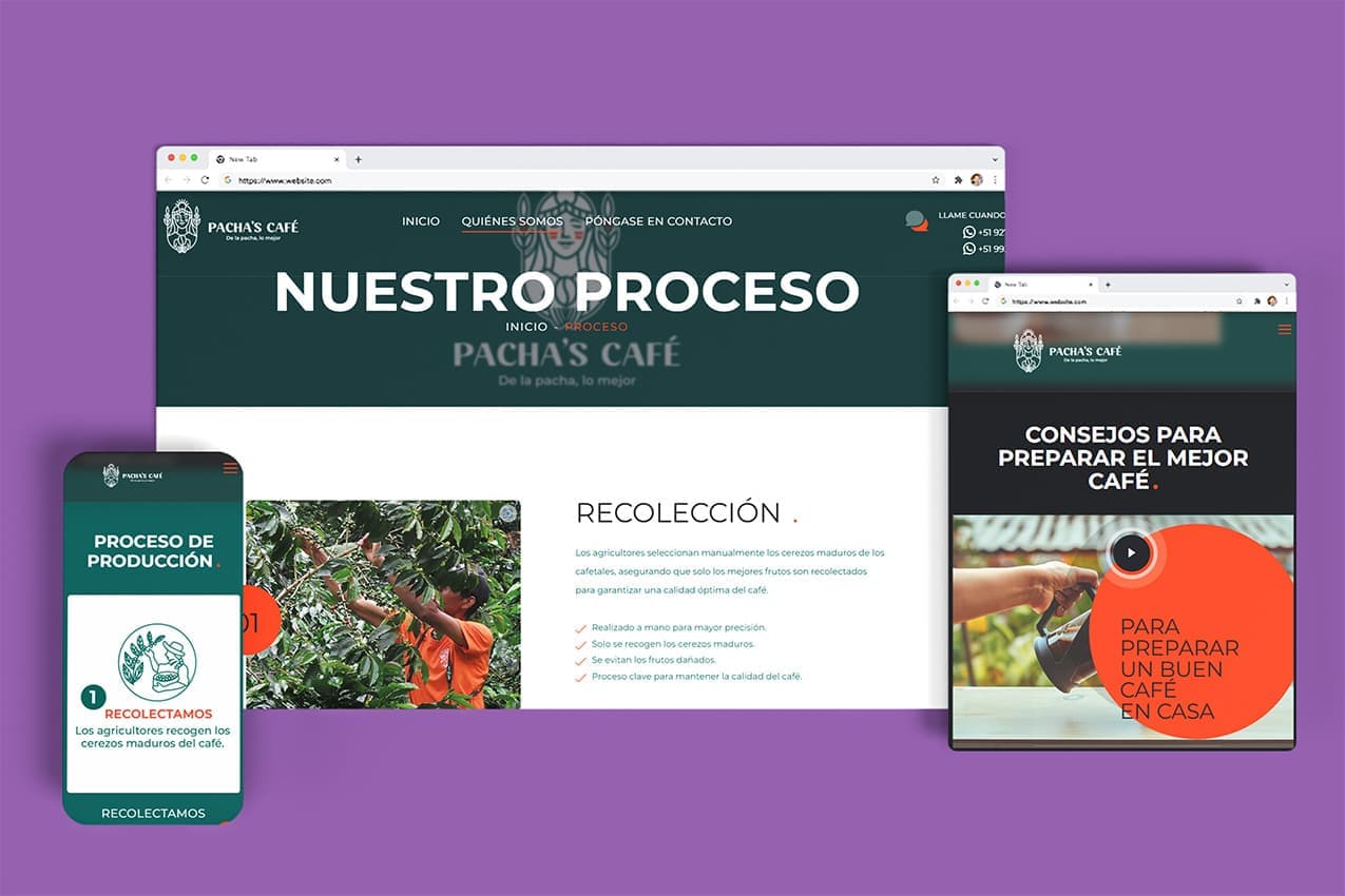 Página principal Pacha's Café